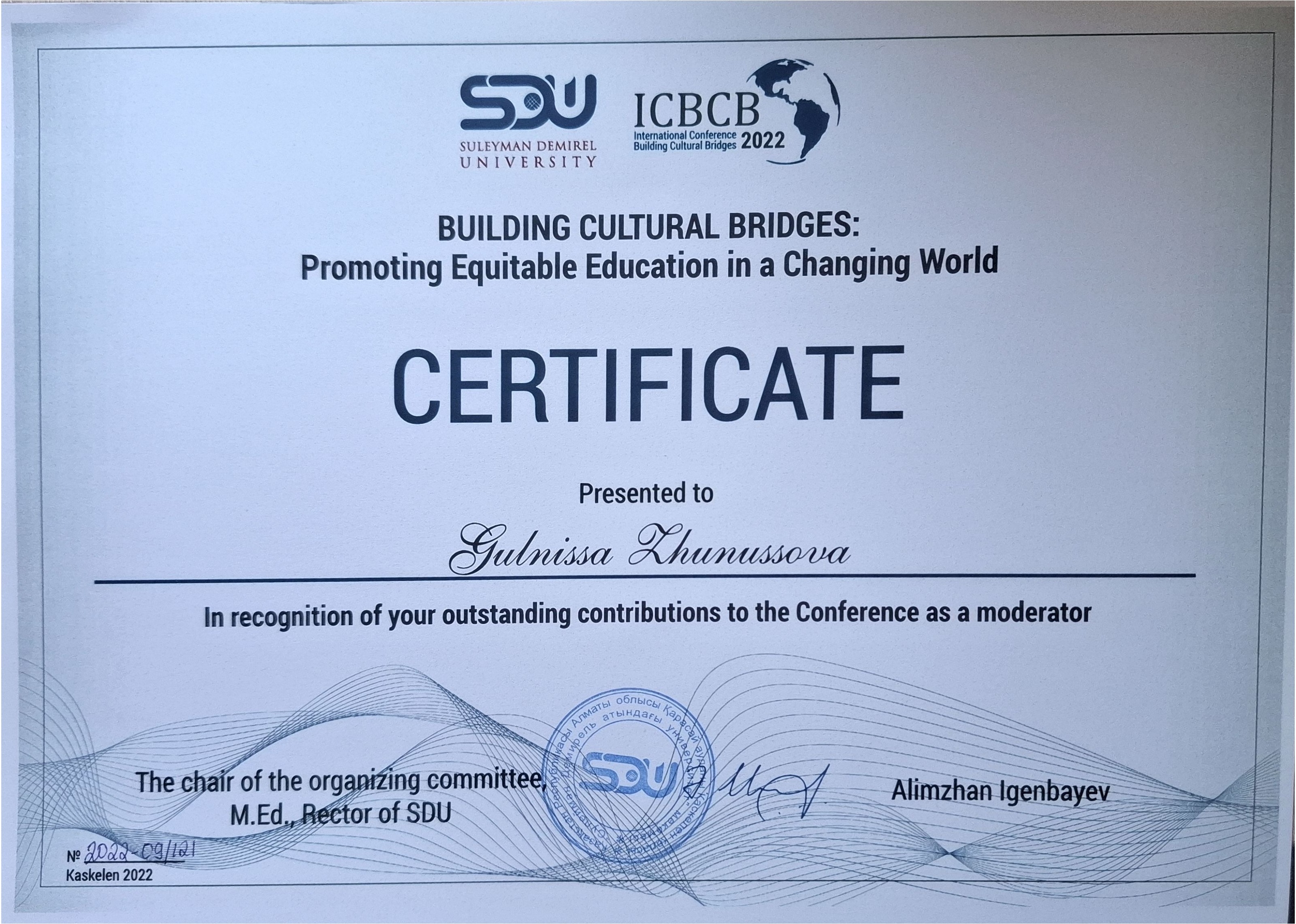 Building Cultural Bridges 2022 — Moderator